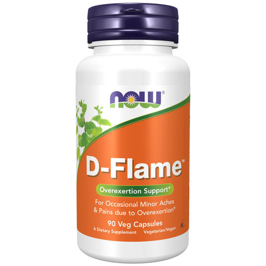 NOW Foods D-Flame with Herbs – Overexertion Support, 90 Veg Capsules BritishVita | Premium UK Vitamins & Wellness Supplements