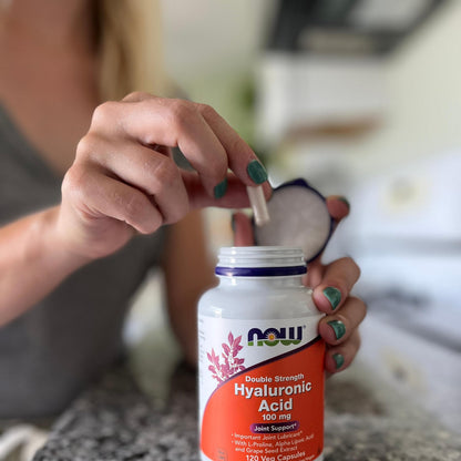 NOW Foods Hyaluronic Acid 100 mg Double Strength – 120 Veg Capsules