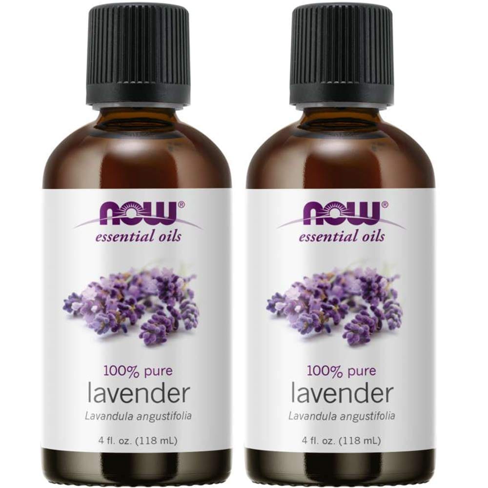 NOW Foods Lavender Oil 4 Fl Oz (2 Pack) | Pure Essential Oil for Aromatherapy