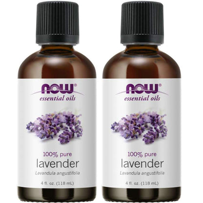 NOW Foods Lavender Oil 4 Fl Oz (2 Pack) | Pure Essential Oil for Aromatherapy