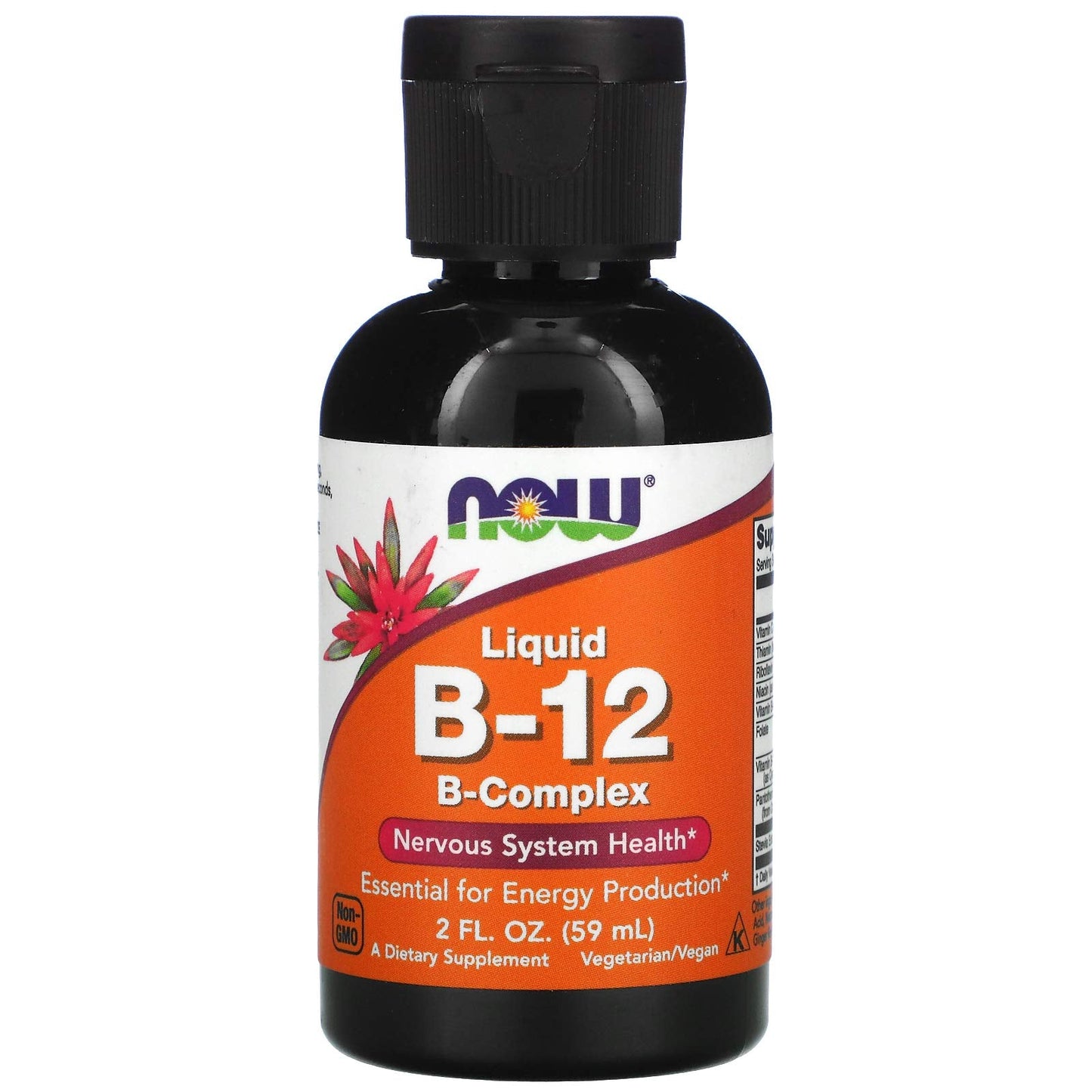 Now Foods Liquid B-12 (B Complex) 2 fl oz | Non-GMO Kosher