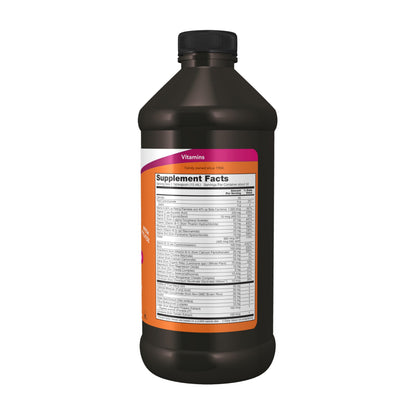 NOW Foods Liquid Multivitamin Tropical Orange — Fast Absorption & Phytonutrients, 16 oz