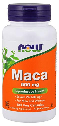 NOW Foods Maca 500 mg – For Men & Women, Reproductive Health*, 100 Veg Capsules