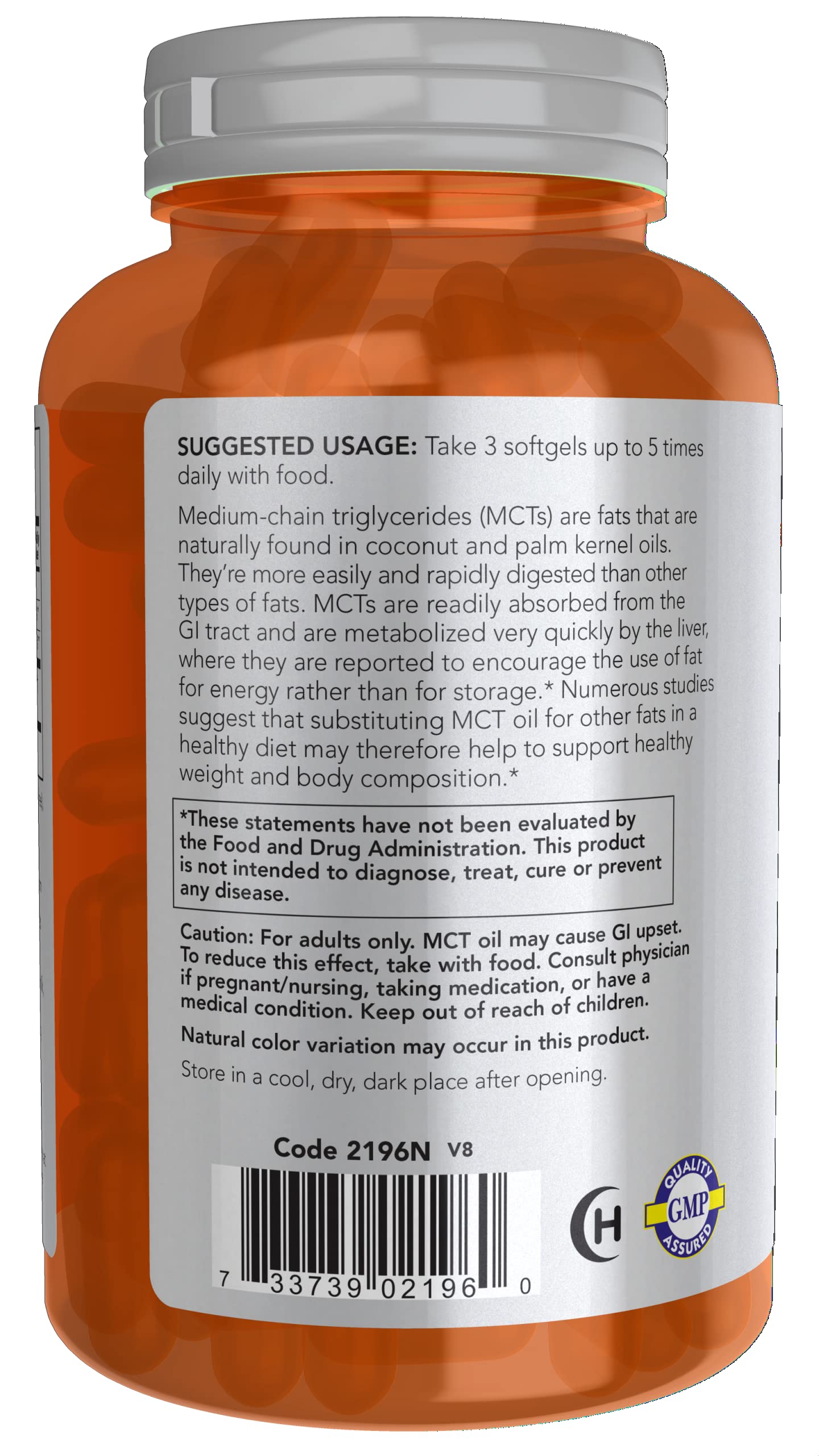 NOW Foods Sports Nutrition MCT Oil 1000 mg – 150 Softgels | Weight Management