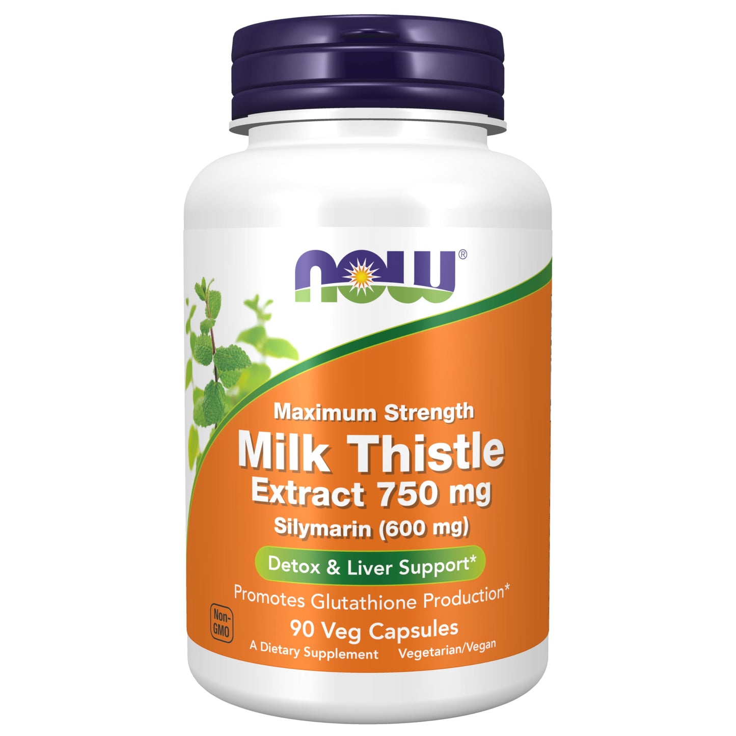 NOW Foods Milk Thistle Extract 750 mg Silymarin (600 mg) – Maximum Strength | 90 Veg Capsules