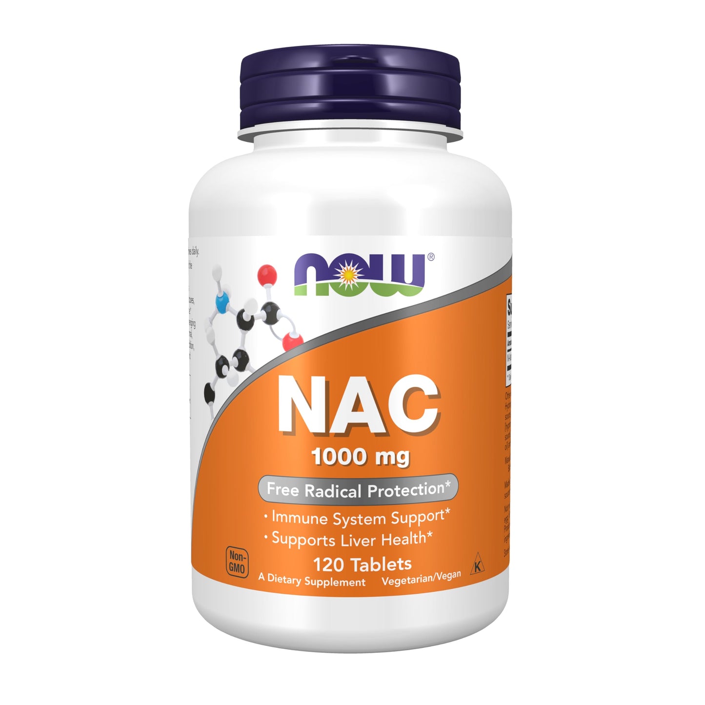 NOW Foods NAC 1000 mg – N-Acetyl-Cysteine, 120 Tablets