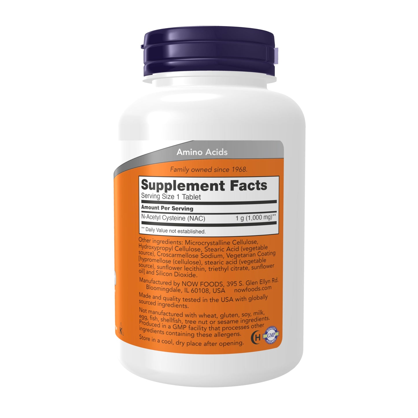 NOW Foods NAC 1000 mg – N-Acetyl-Cysteine, 120 Tablets