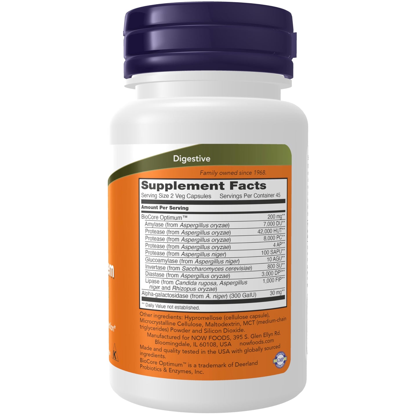 NOW Foods Optimal Digestive System - Full Spectrum Enzymes, 90 Veg Capsules