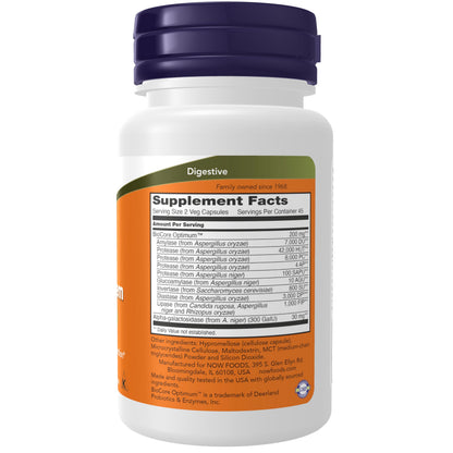 NOW Foods Optimal Digestive System - Full Spectrum Enzymes, 90 Veg Capsules