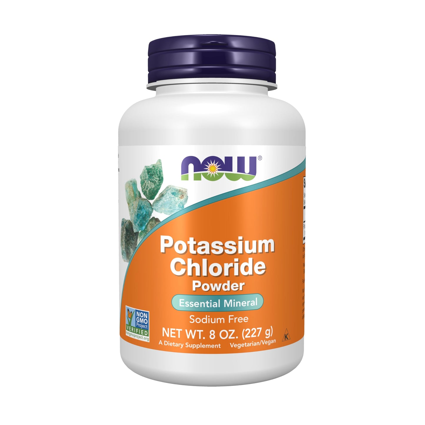 NOW Foods Potassium Chloride Powder – Essential Mineral*, Non-GMO, 8-Ounce