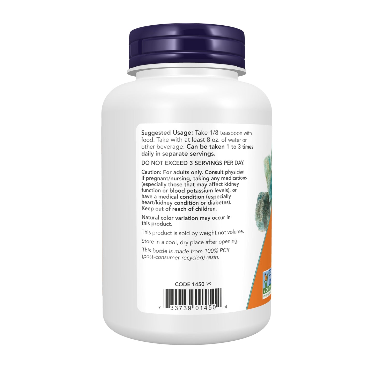 NOW Foods Potassium Chloride Powder – Essential Mineral*, Non-GMO, 8-Ounce