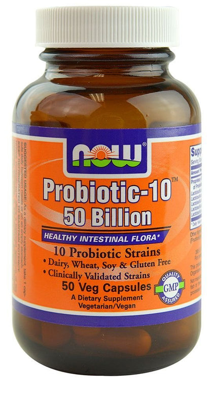 Now Foods Probiotic 10-50 Billion CFU | 50 Veg Capsules