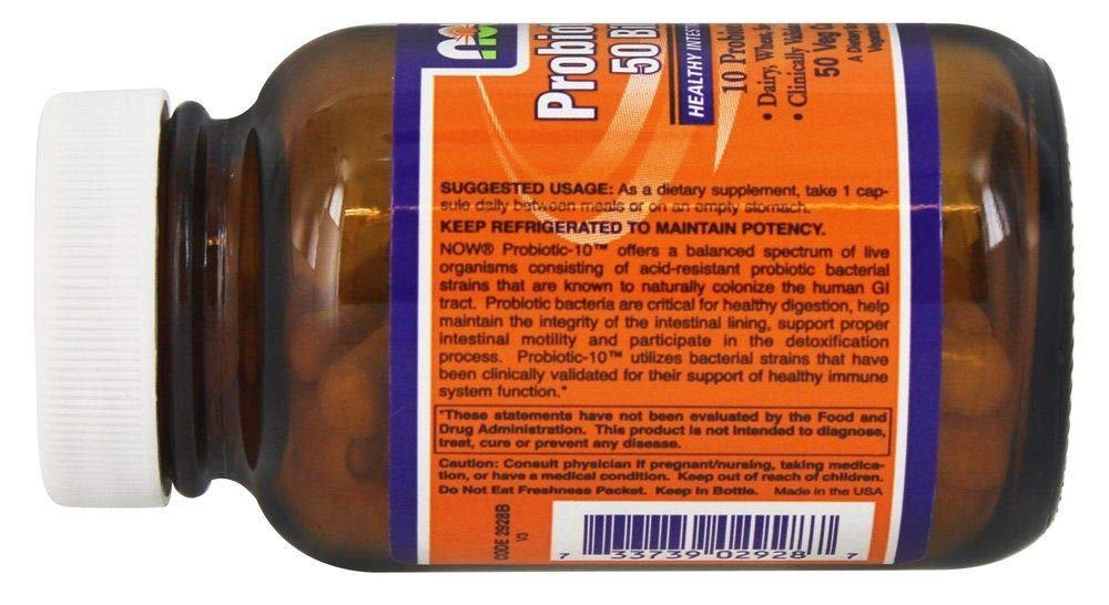 Now Foods Probiotic 10-50 Billion CFU | 50 Veg Capsules