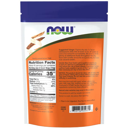 NOW Foods Psyllium Husks Whole — 16 oz (Pack of 2)