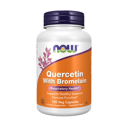 NOW Foods Quercetin with Bromelain, 120 Veg Capsules – Balanced Immune System