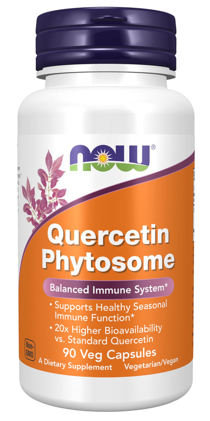 NOW Foods Quercetin Phytosome 250mg – Immune Support, 90 Vcaps