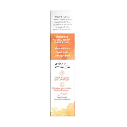 NOW Foods Solutions Collagen Jelly Beauty Complex – Sweet Orange, 10 Jelly Sticks