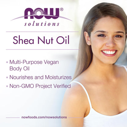 NOW Foods Solutions Shea Nut Oil – Multi-Purpose Moisturizing Oil for Skin, Hair & Scalp (16 oz)