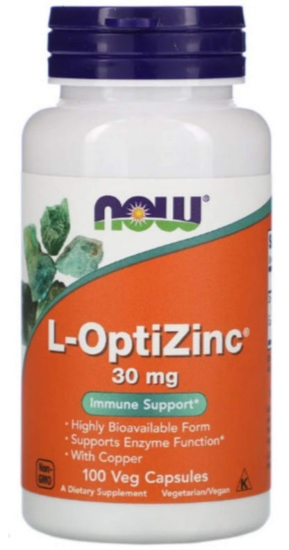 Now Foods SPO Optizinc 30mg Copper, 100 Count – Immune Support Zinc