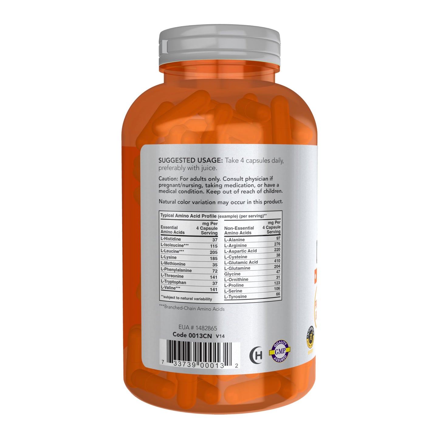 NOW Foods Sports Amino Complete – 360 Veg Capsules | Free-Form Amino Acids