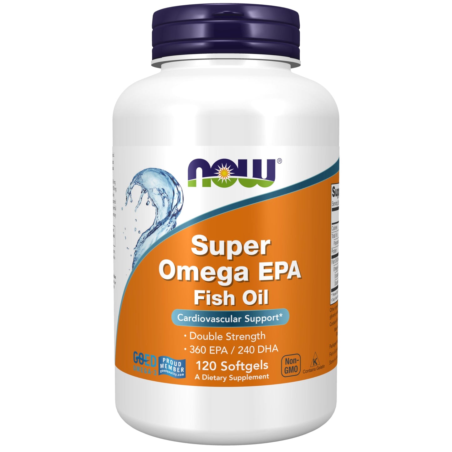 NOW Foods Super Omega EPA 360/240 – Molecular Distilled Fish Oil, 120 Softgels