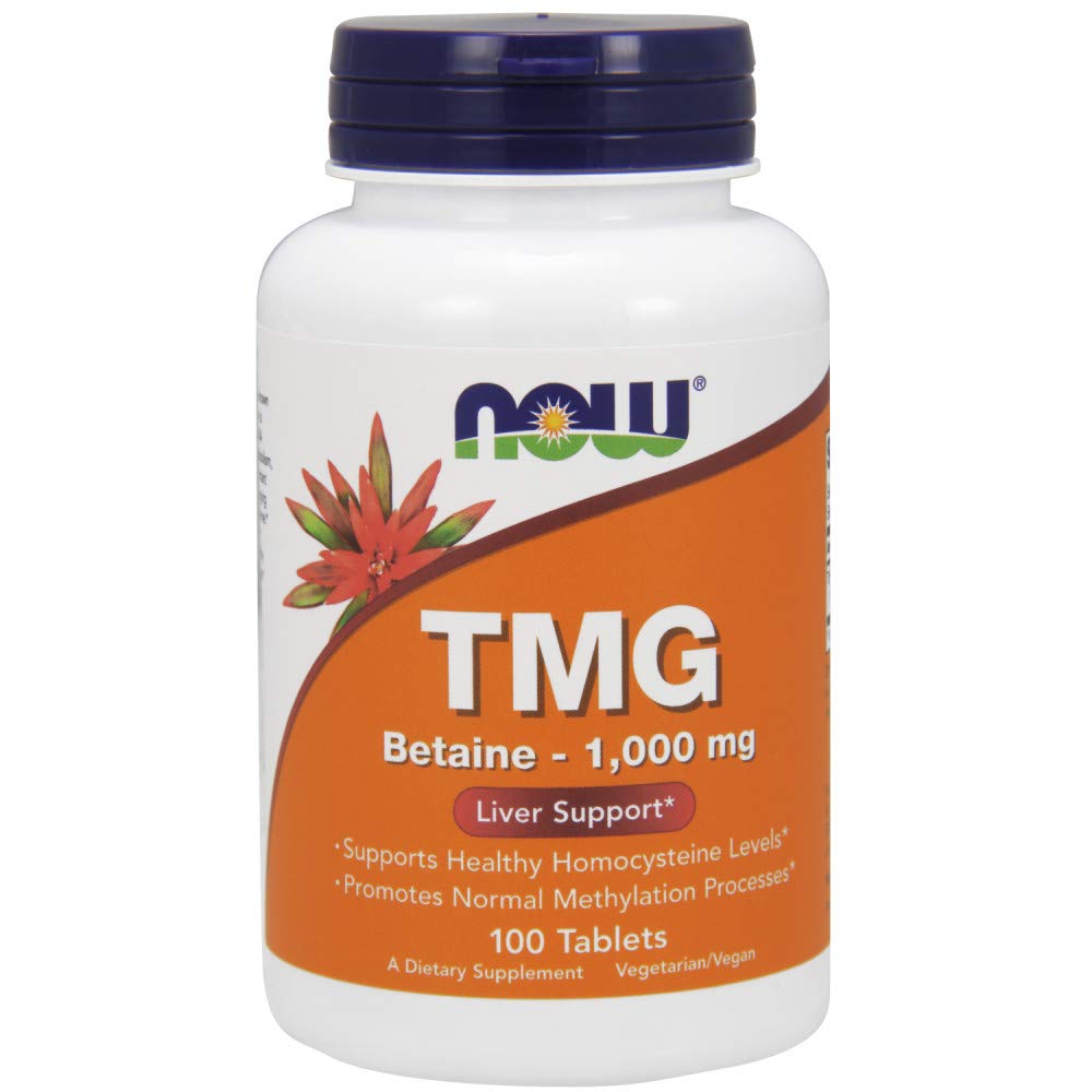 NOW Foods Extra Strength TMG 1,000 mg Tablets – 100 Count