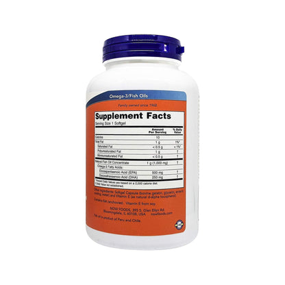 Now Foods Ultra Omega-3 Fish Oil 500 EPA 250 DHA – 180 Softgels