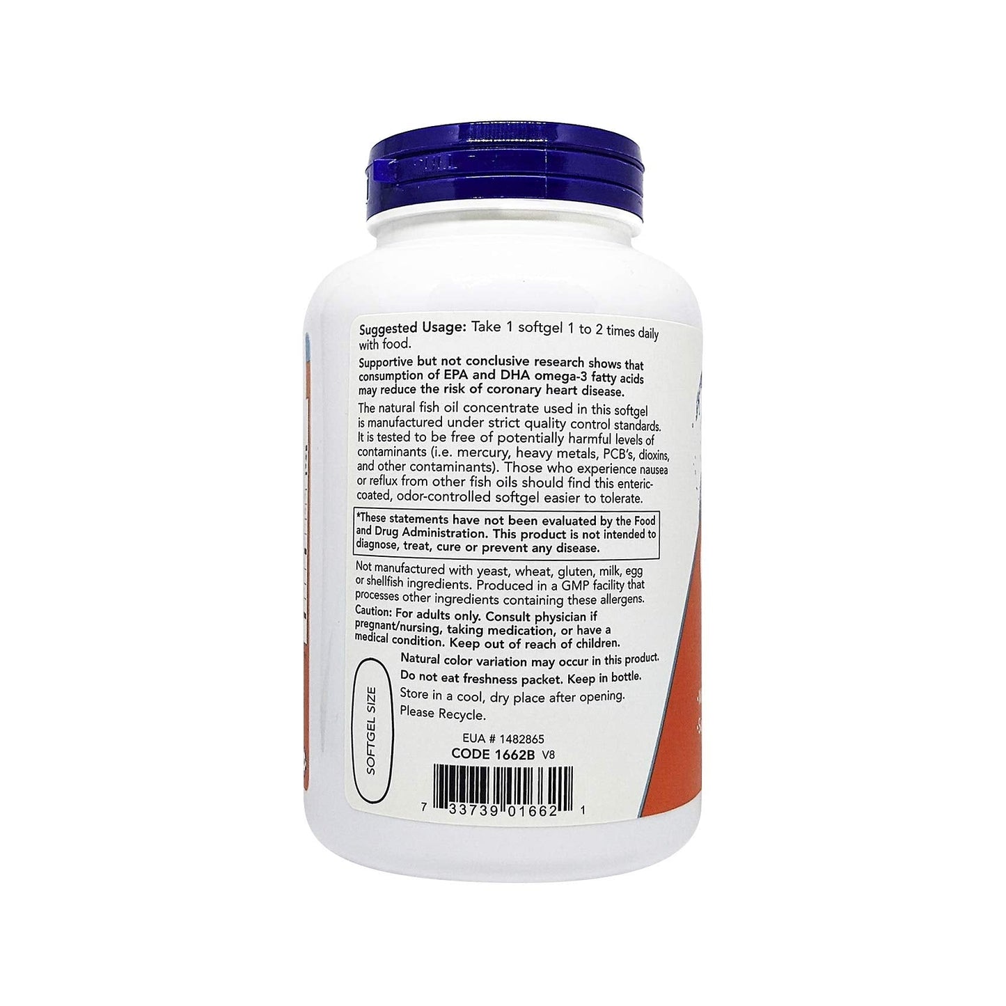 Now Foods Ultra Omega-3 Fish Oil 500 EPA 250 DHA – 180 Softgels