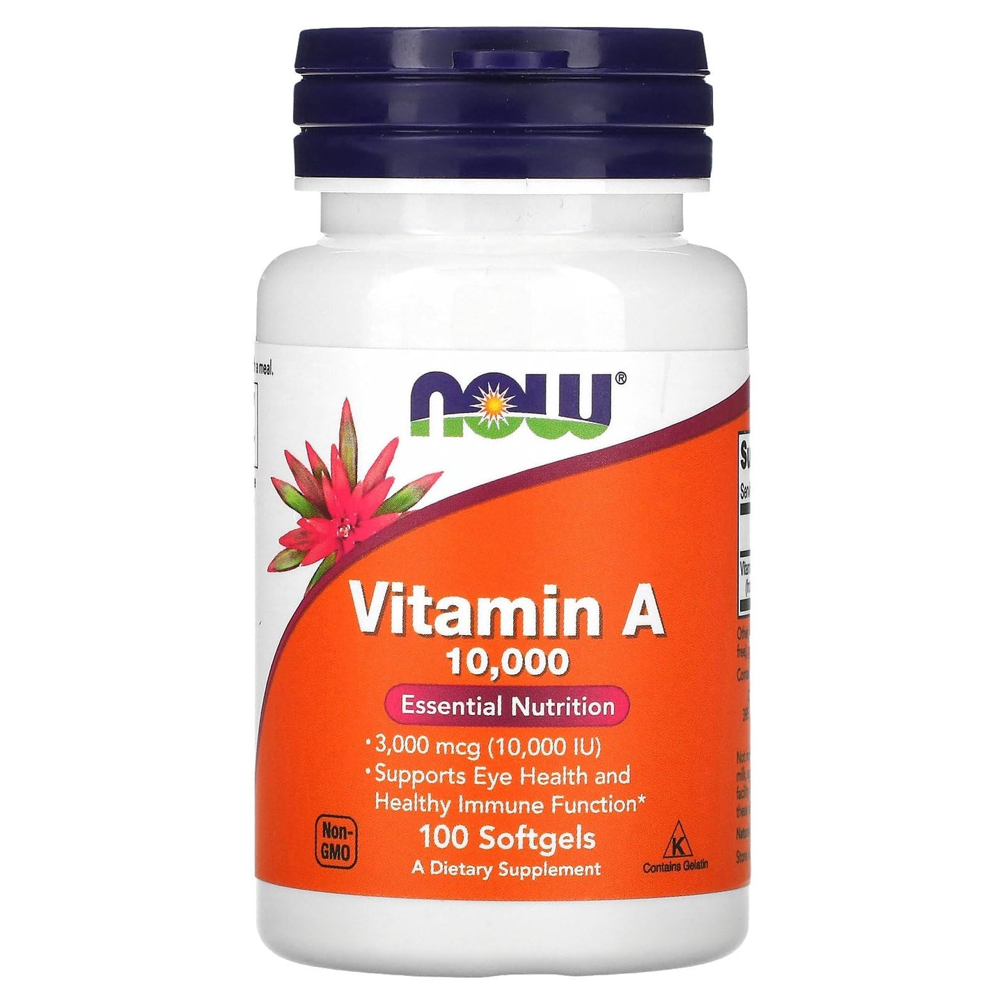 Now Foods Vitamin A 10,000 IU – 100 Softgels