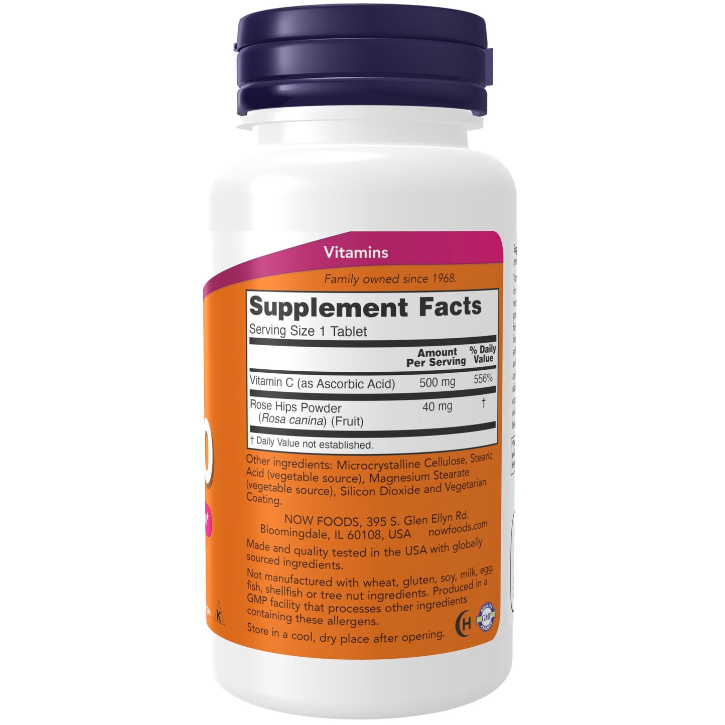 NOW Foods Vitamin C-500 with Rose Hips – 100 Tablets | Antioxidant Protection