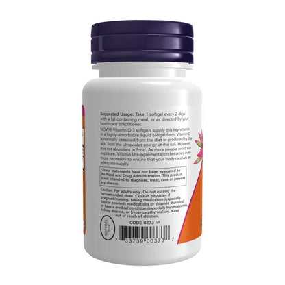 Now Foods Vitamin D3 5,000 IU – 240 Softgels (Pack of 2)
