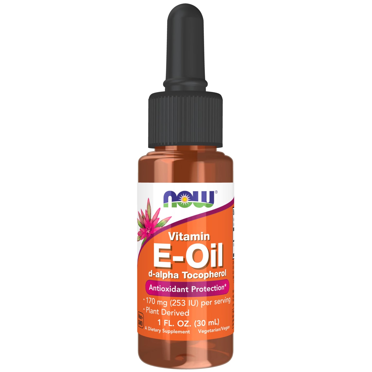 NOW Foods Vitamin E-Oil Liquid D-Alpha Tocopherol 1 oz