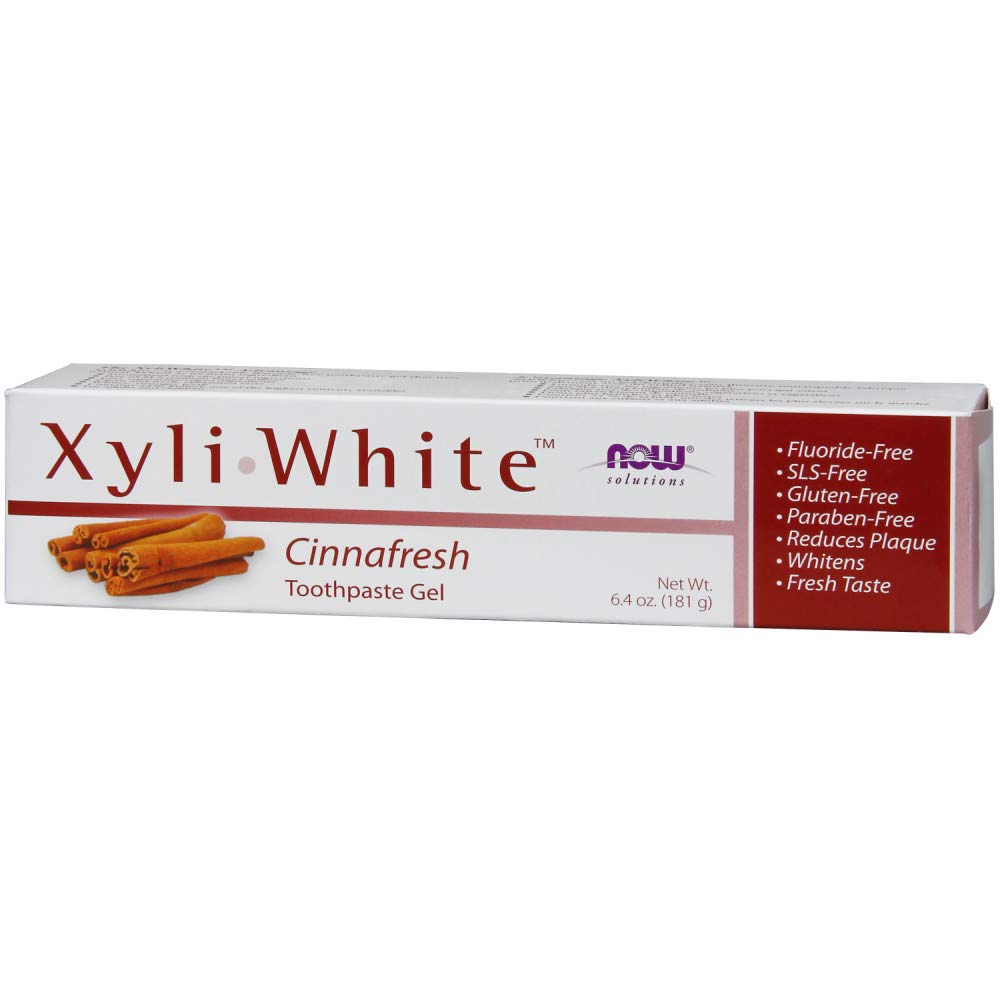 NOW Foods XyliWhite CinnaFresh Toothpaste Gel – 6.4 oz
