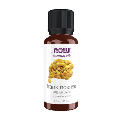 NOW Essential Oils Frankincense Oil Blend – 20% Frankincense in Jojoba, Centering Aromatherapy, 1 Oz