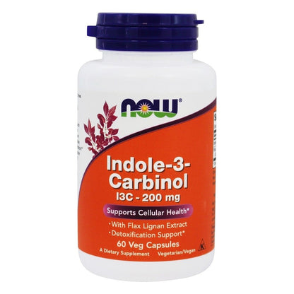 Now Indole-3-Carbinol (I3C) 200 mg - 60 Veg Capsules