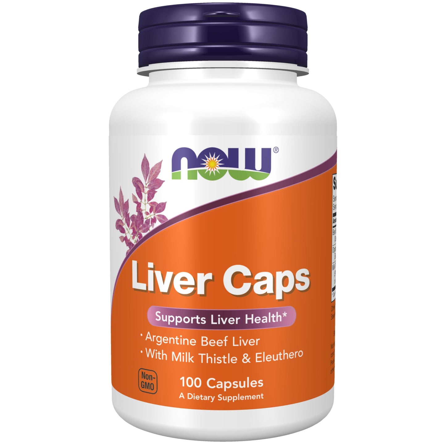 NOW Foods Liver Caps with Milk Thistle & Eleuthero - Supports Liver Health, 100 Capsules