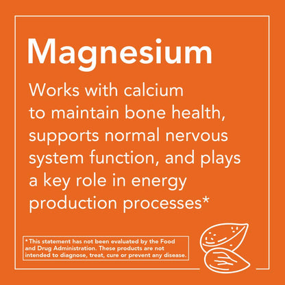 NOW Magnesium Malate 1000mg | 180 Tablets (Pack of 2) – Energy & Nerve Support