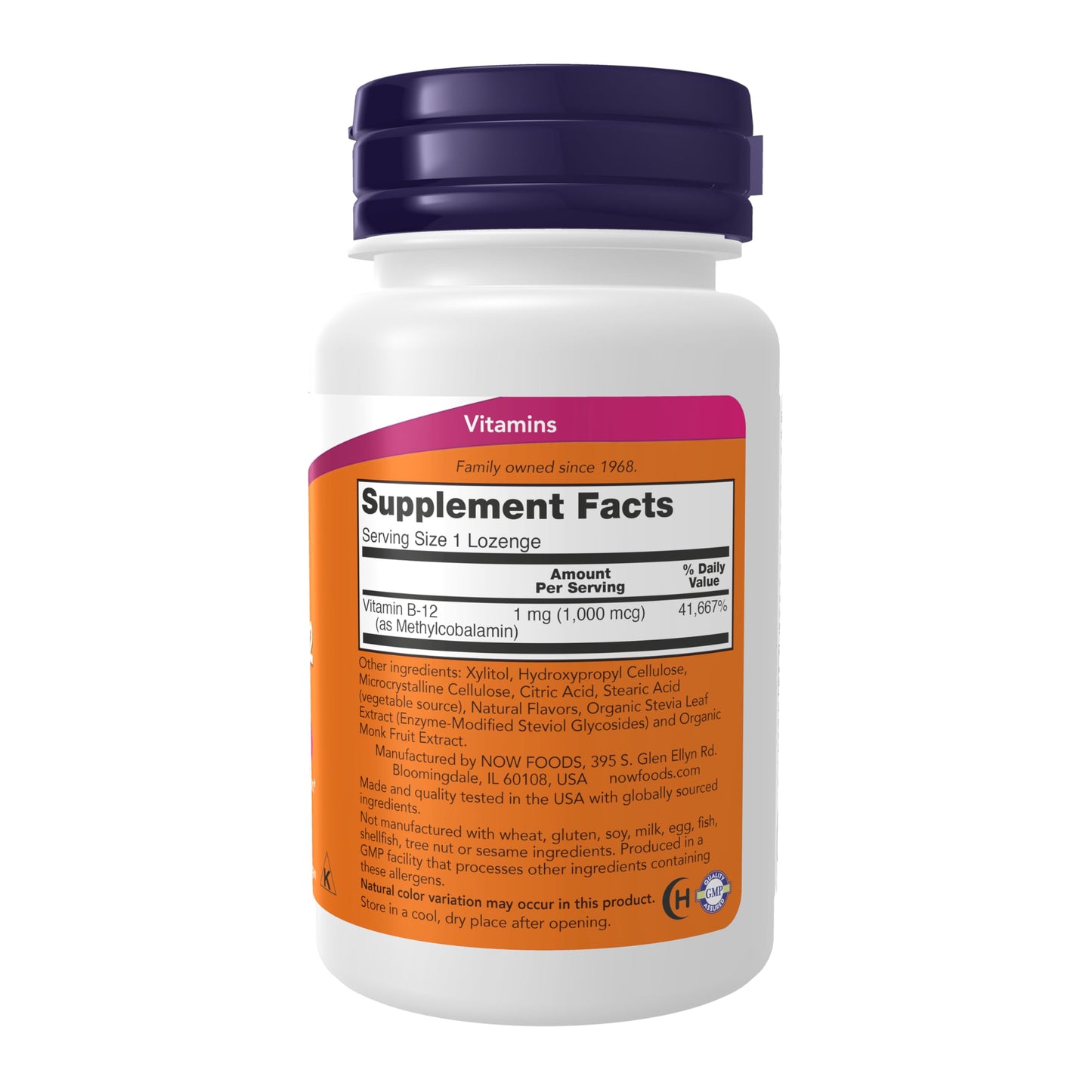 NOW Supplements Methyl B-12 (Methylcobalamin) 1,000 mcg Lozenges – Nervous System Health, Vegan