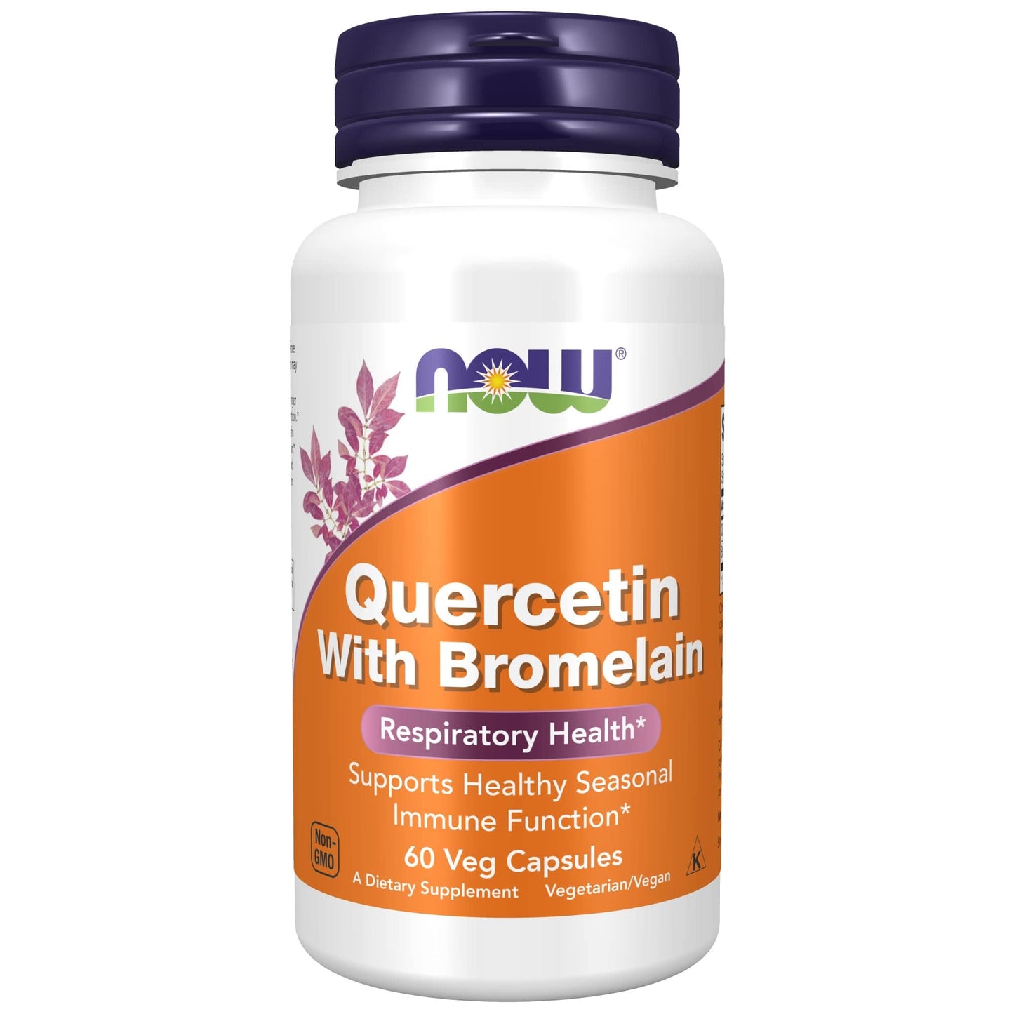 NOW Supplements Quercetin with Bromelain – Balanced Immune System*, 60 Veg Capsules