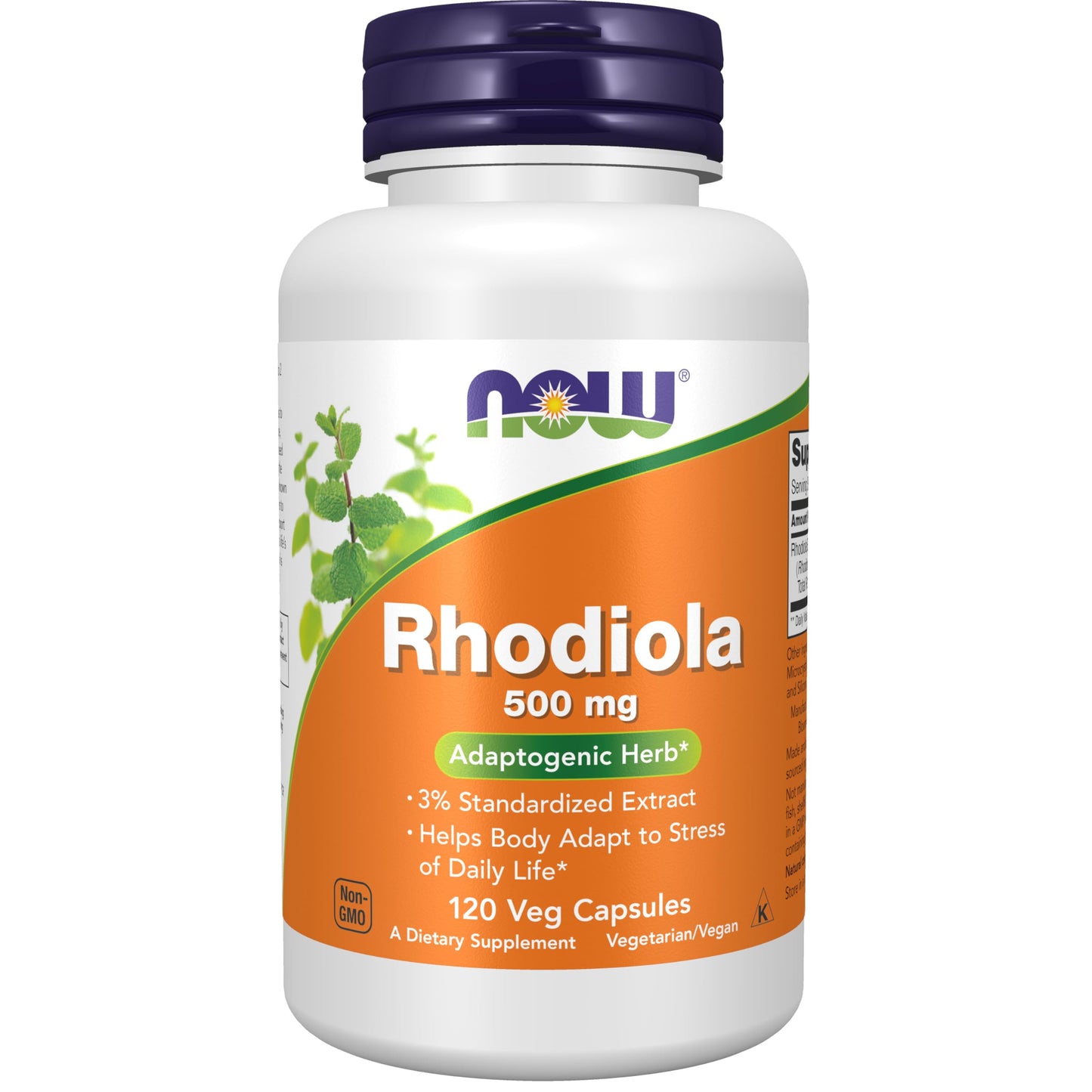 NOW Rhodiola 500 mg Veg Capsules – Adaptogenic Stress Support