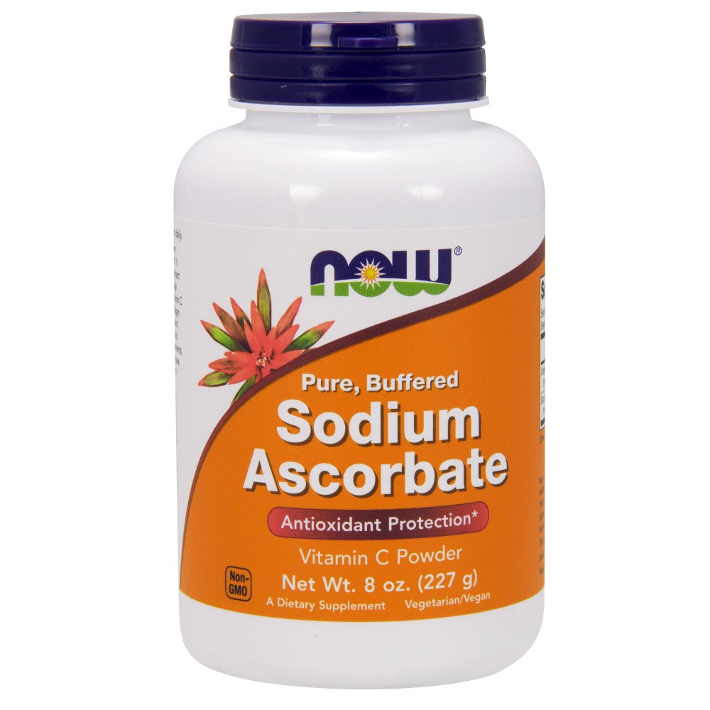 NOW Foods Sodium Ascorbate Powder – 8 oz (Pack of 2) | Buffered Vitamin C