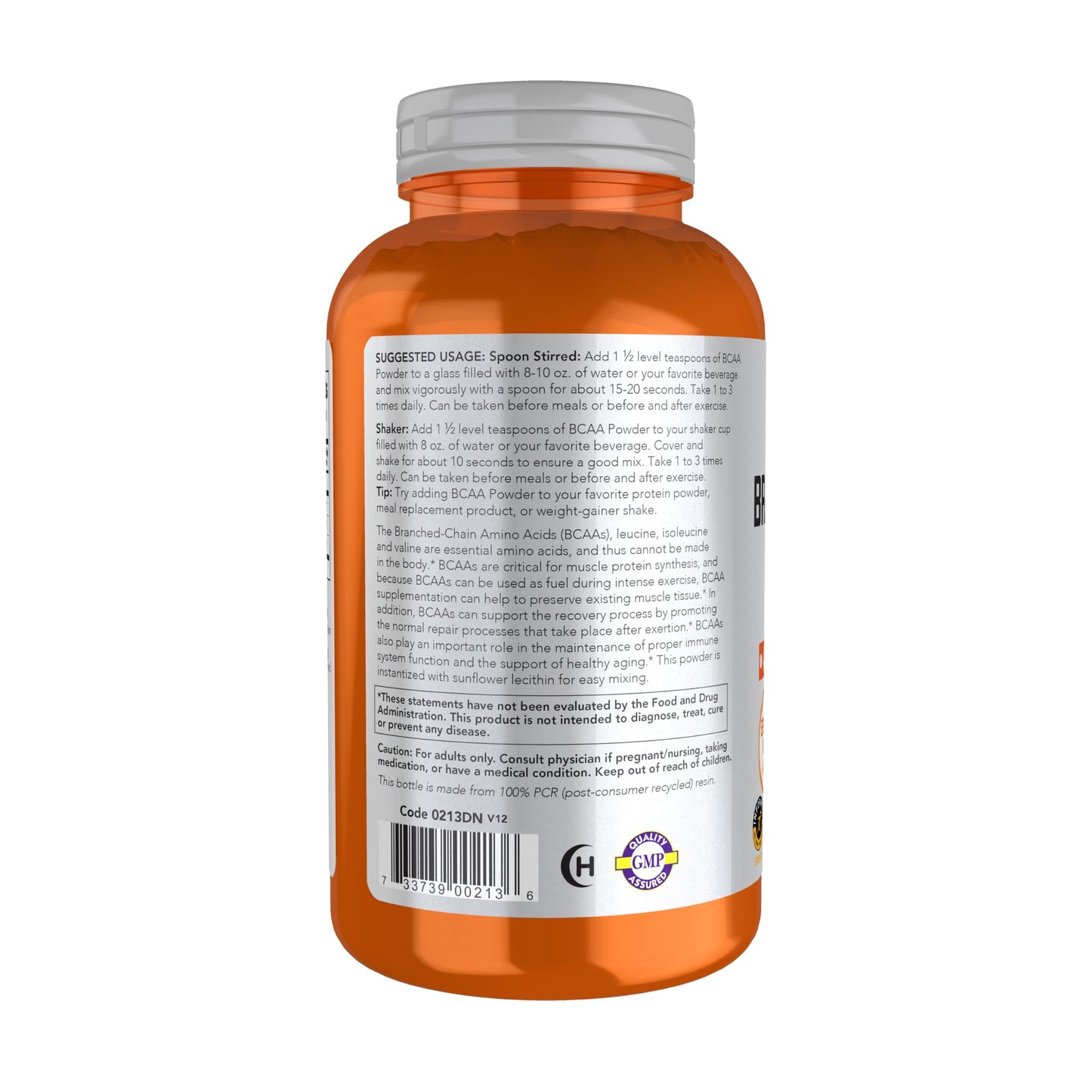 NOW Foods BCAA Powder with Leucine, Isoleucine & Valine – 12 oz