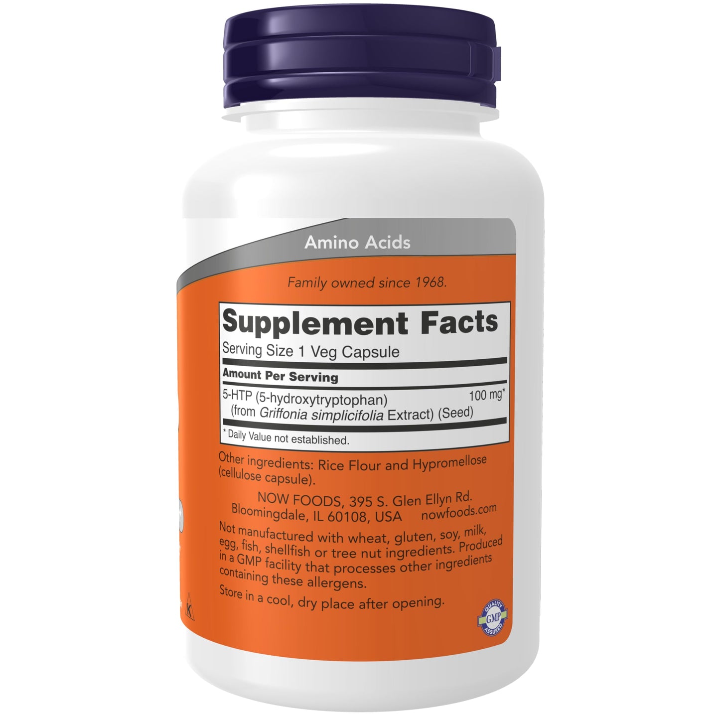 NOW Supplements 5-HTP 100 mg – Neurotransmitter Support, Veg Capsules
