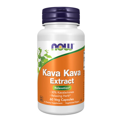 NOW Supplements Kava Kava Extract 250 mg – 60 Veg Capsules | 30% Kavalactones