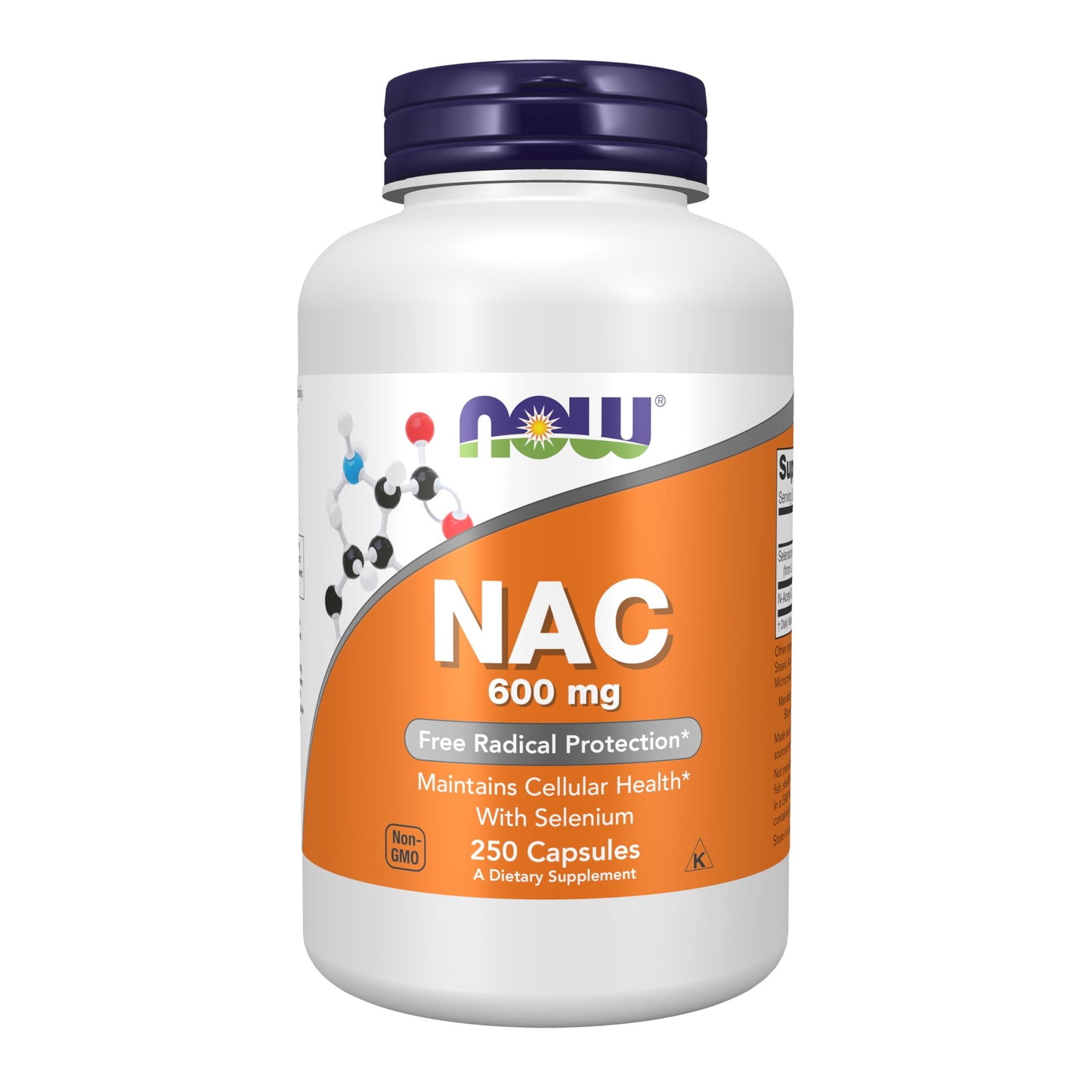 NOW NAC 600 mg with Selenium – 250 Veg Capsules