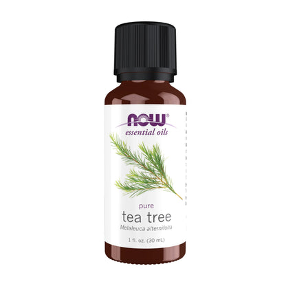 NOW Foods Tea Tree Oil 1 oz – 100% Pure, Steam Distilled, Vegan, Child-Resistant Cap