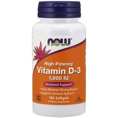 Now VIT D-3 1000Iu – Vitamin D Supplement