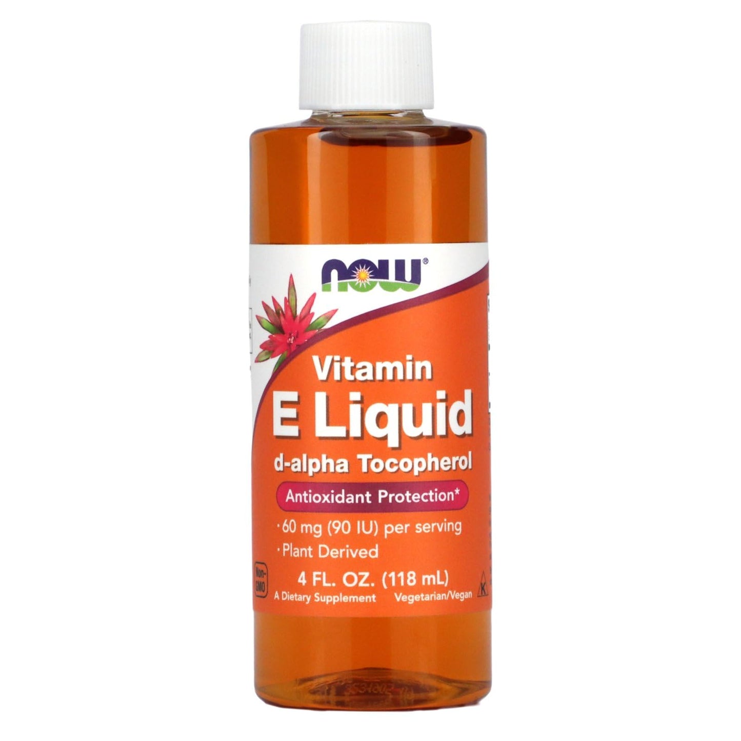 NOW Vitamin E 90 IU Liquid, 4-Ounce | Now Foods Vitamin E Oil