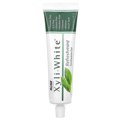 NOW Xyliwhite Refreshmint 6.4 oz Pack of 4 - SLS-Free, Vegan