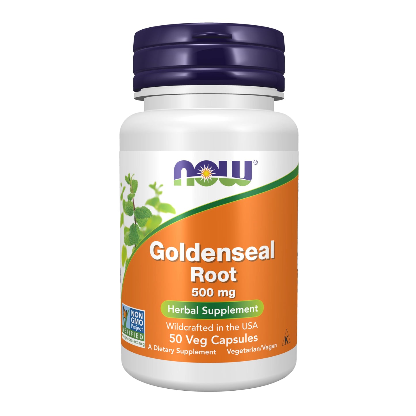 NOW Supplements Goldenseal Root (Hydrastis canadensis) 500 mg – Herbal Supplement, 50 Veg Capsules